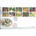 fdc benham silk first day cover Blcs 103 sg1985...
