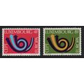 Luxembourg Post horn Europa 2v 1973 MNH SG#906-...