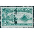 New Zealand 1907 2s blue-green Official SGO66 MNH