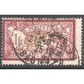 France 1900 - SG306 - 1f red & green "Olivier M...