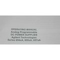 Agilent/HP 654xa/655xa/657xa DC Power Supply In...