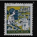 YUGOSLAVIA 1986 POSTAL SERVICE 500d POSTAL SORT...