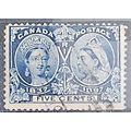Canada 1897 SG128 5c Deep Blue Good/Fine Used ..
