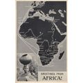 Greetings From Africa Map Glamour Water Carrier...