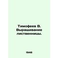 Timofeev V. Growing larch. In Russian /Timofeev...