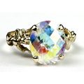 Mercury Mist Topaz, 10KY Gold Angel Ring, R154