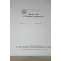 Electronic Measurements SCR 30 Power Supply Ins...