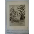 1901 Glastonbury Abbey illustration by Harry Evans