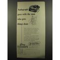 1953 Gray Audograph Ad - Audograph goes with the man who gets things done