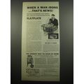 1932 General Electric Flatplate Ironer and Acti...