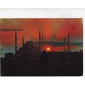 Istanbul Blue Mosque Turkey Postcard posted 197...