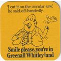 BEER MAT - GREENALL WHITLEY BREWERY - BEER BELO...