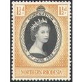 Northern Rhodesia QEII 1953 Coronation Unmounte...