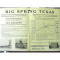 BIG SPRING TEXAS 1928 Howard County Oil Field d...