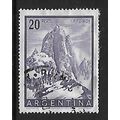 ARGENTINA REP 1954 20p VIOLET MT FITZ ROY SG 87...