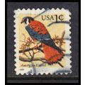 Used 2477 1c American Kestrel Fine W4714