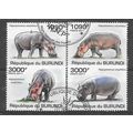 Burundi 2011 Hippopotamus YVERT OBLITERE ( USED )
