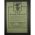 1913 Keuffel & Esser Surveying Instruments Ad