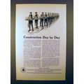 1923 AT&T Telephone Ad - Construction Day by Day