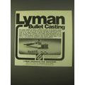 1974 Lyman Bullet Casting Ad