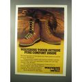 1981 Wolverine Boots Ad - Tough Outside Pure Comfort Inside