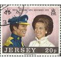JERSEY, Princess Anne, wedding, lilac 1973, 20p