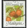 Malaysia 1986 Fruits 40c Multicoloured SG344 FU