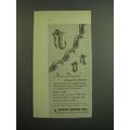 1949 Georg Jensen Jewelry Ad - Fleur Danoise Designed in Sterling