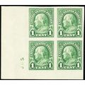 575, Superb NH 1¢ Block With J.H.S. Sideographe...