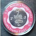 (1) $5. Harrah's Trump Plaza CASINO CHIP - Atla...