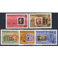 ZAYIX Guernsey 426-430 MNH Stamps on Stamps Shi...