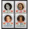 ZAYIX Guernsey 471-474 MNH Royalty Queen Elizab...