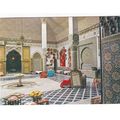 Fez Palais Menebhi Morocco Postcard posted crease