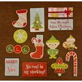 Scrapbooking misc Christmas 13 items - NEW no p...