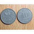 1921 10 Pfennig Germany Weimar Coin