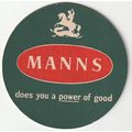 BEER MAT - MANNS BREWERY - DOES YOU A POWER OF ...
