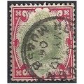 1902 SG257 1/- Dull Green & Carmine Good+/Fine ...