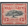 Toga 1897 SG39 1d Black & Scarlet Mounted Mint ...