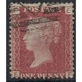 1858 SG43 1d Red Plate 98 Check Letters "EF" Fi...