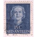 Netherlands Antilles 1950 - 15c blue - Queen Ju...