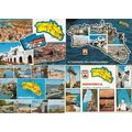 Menorca 4x Map 1980s Postcard s