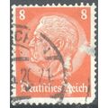 Germany 1934 - 8pf orange red - President Von H...