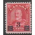 Canada 1932 SG314 3c on 2c Scarlet Mounted Mint ..