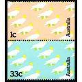 AUSTRALIA 1985 Vending Machine Cockatoos 1c & 3...