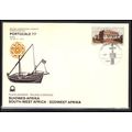 Postcard South-West Africa Stamp (Cachet-U/A) B...