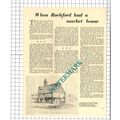 Rochford Essex Market House - 1964 Article
