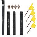 4 Piece 1/2" Mini Lathe Indexable Carbide Turni...