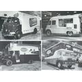 1960 COMMERCIAL MOTOR SHOW VEHICLES F0UR POSTCA...