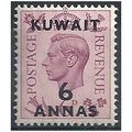 Kuwait 1945 SG70 6a on 6d Purple Mounted.Mint