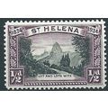 St Helena 1934 SG114 1/2d Black & Purple Mounte...
